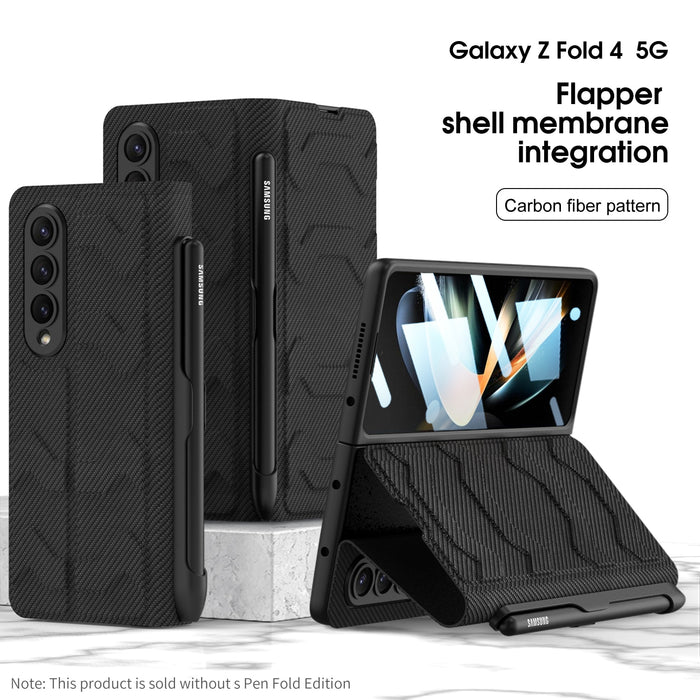 Leather Shockproof Case Cover with Pen Slot For Galaxy Z Fold 4