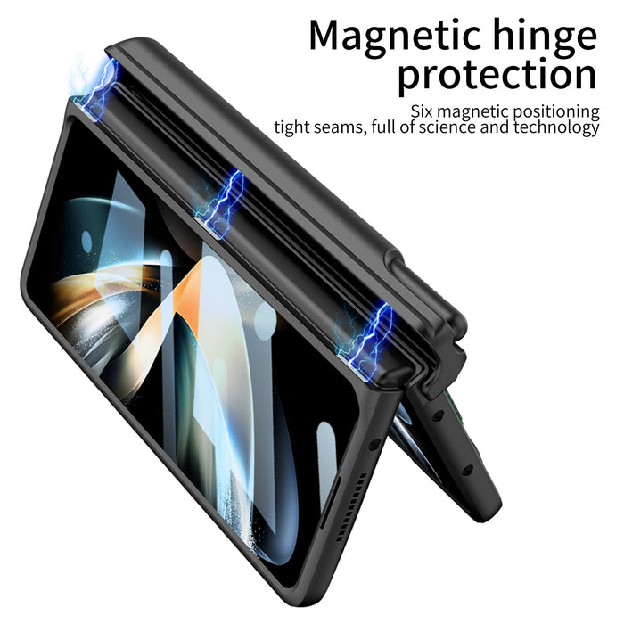 Samsung Galaxy Z Fold 4 Case All-included Magnetic Pen Hinge With Glass Screen