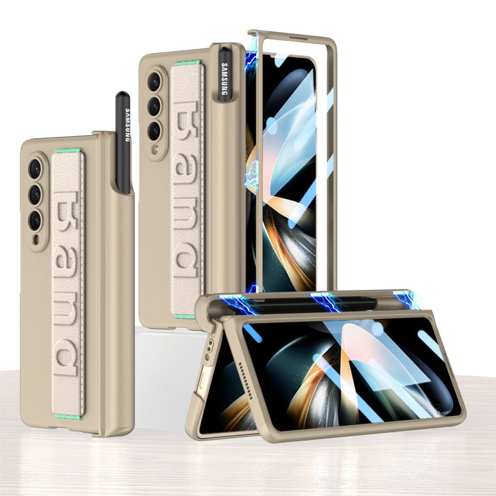 Samsung Galaxy Z Fold 4 Case All-included Magnetic Pen Hinge With Glass Screen