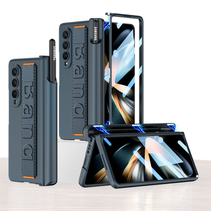 Samsung Galaxy Z Fold 4 Case All-included Magnetic Pen Hinge With Glass Screen