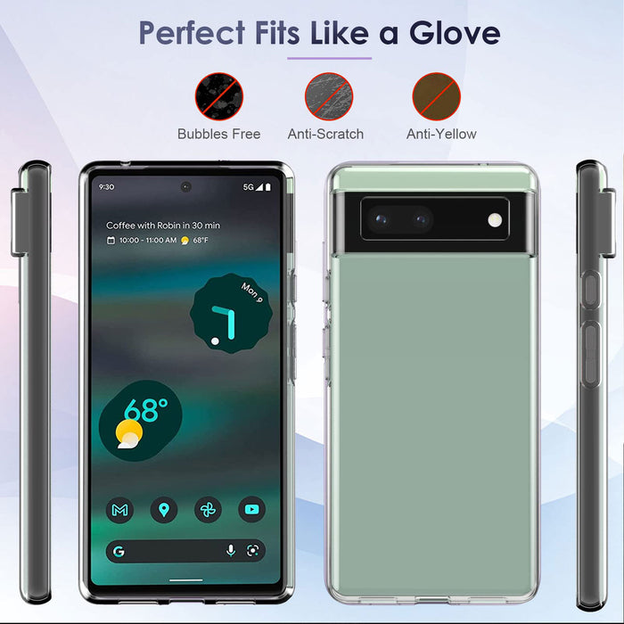 Ultra Thin Clear Soft TPU Transparent Back Cover For Google Pixel 6