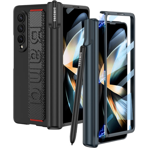 Samsung Galaxy Z Fold 4 Case All-included Magnetic Pen Hinge With Glass Screen
