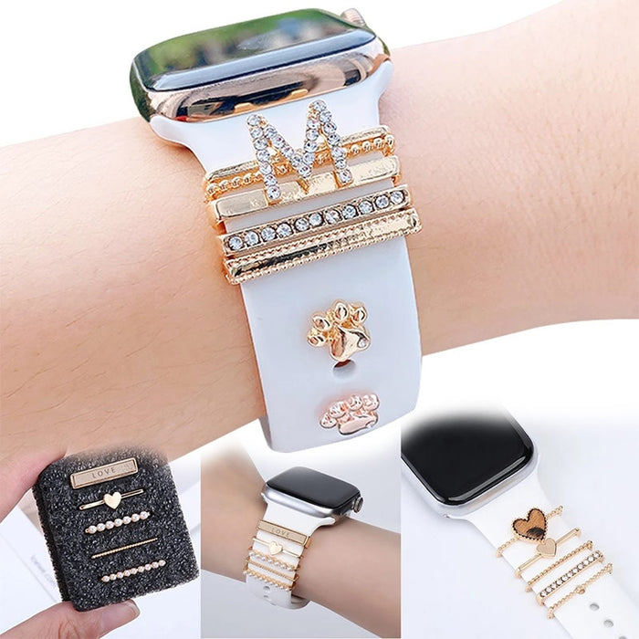 Metal Charms Smart Watch Strap Accessories