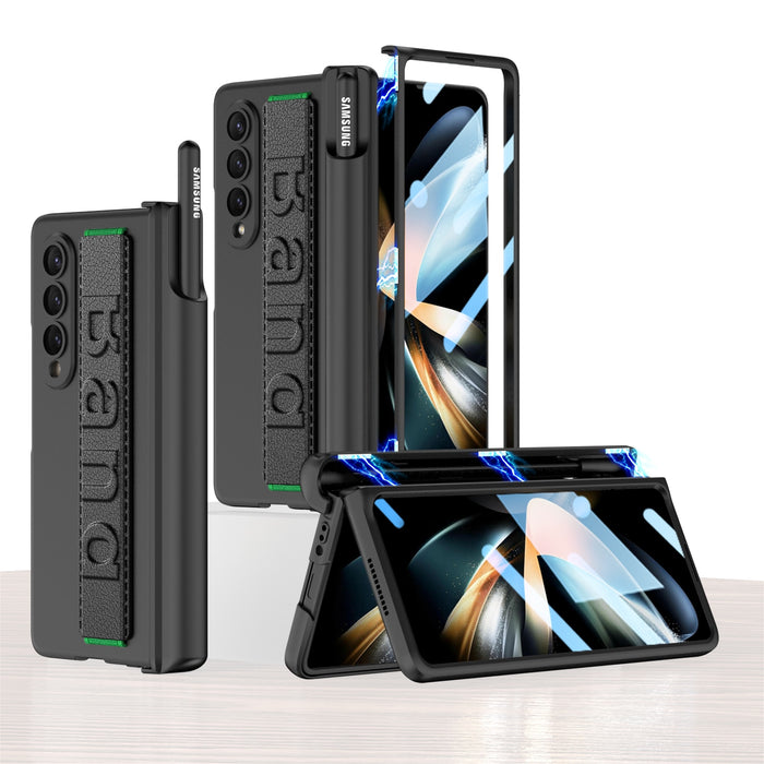 Samsung Galaxy Z Fold 4 Case All-included Magnetic Pen Hinge With Glass Screen
