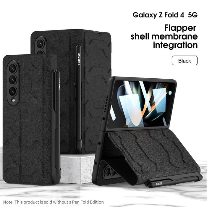 Leather Shockproof Case Cover with Pen Slot For Galaxy Z Fold 4