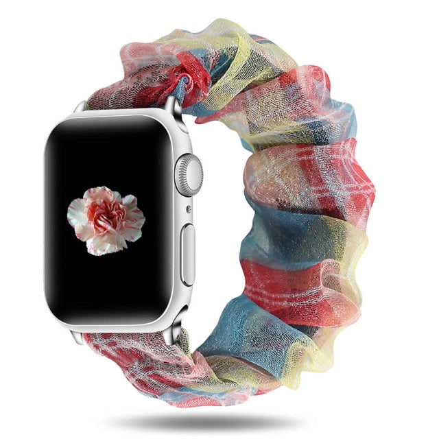 Scrunchie Elastic Watch Band For Apple Watch