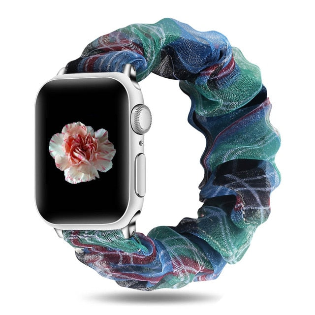 Scrunchie Elastic Watch Band For Apple Watch