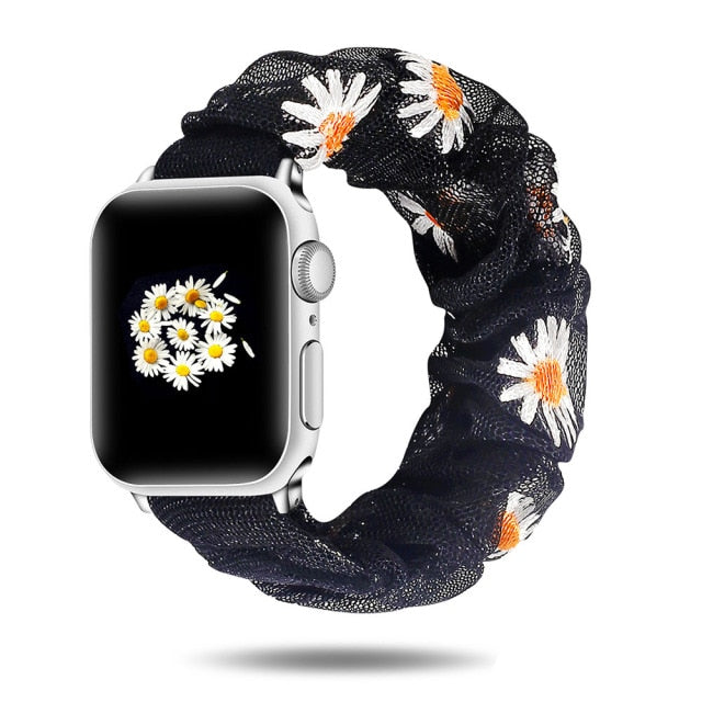 Scrunchie Elastic Watch Band For Apple Watch