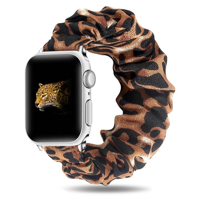Scrunchie Elastic Watch Band For Apple Watch