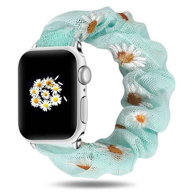 Scrunchie Elastic Watch Band For Apple Watch