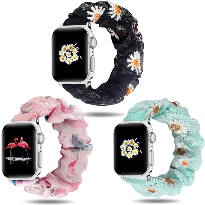 Scrunchie Elastic Watch Band For Apple Watch