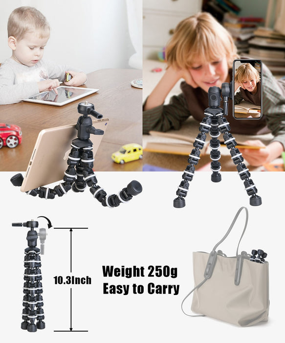 Flexible Desk Tripod with Remote for SmartPhone/Camera/Tablet