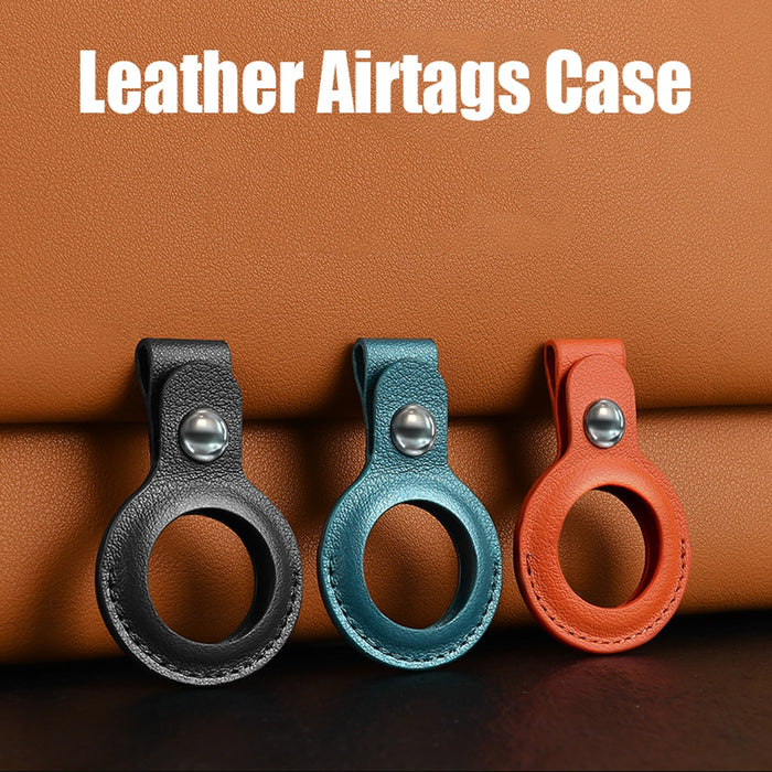 Leather Key Ring for Apple Airtag