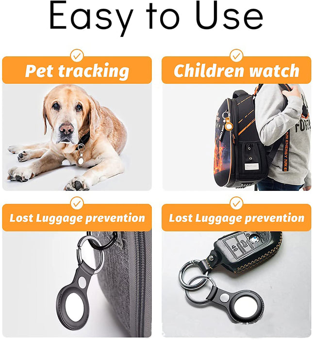 Leather Key Ring for Apple Airtag