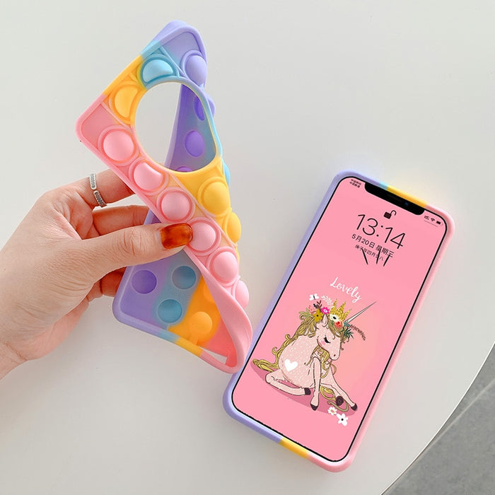 Rainbow Pop it Stress Relief For Samsung Galaxy