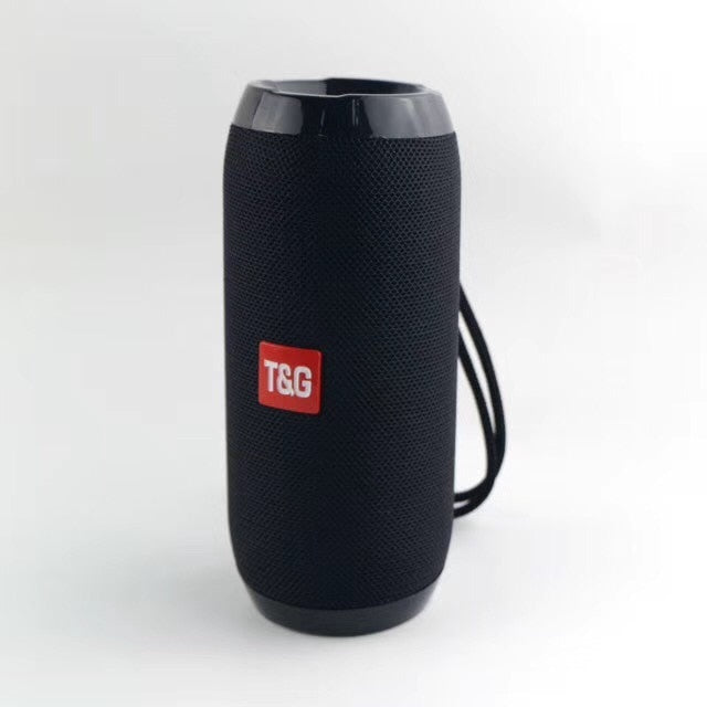 TG117 Portable Outdoor Bluetooth-compatible Speakers Waterproof Column Loudspeaker Support TF Card & FM Radio