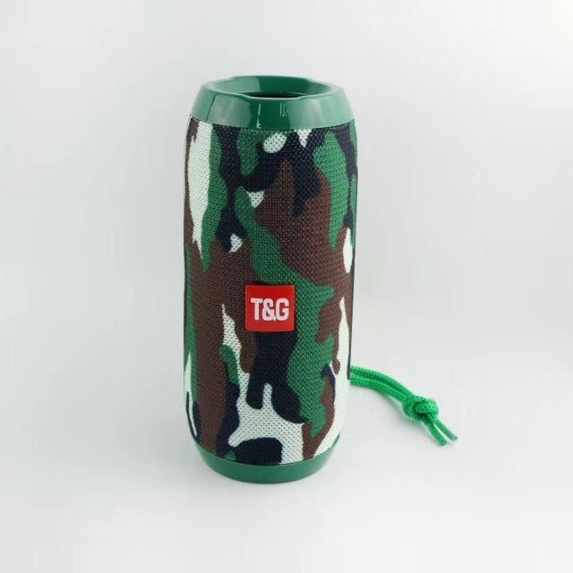 TG117 Portable Outdoor Bluetooth-compatible Speakers Waterproof Column Loudspeaker Support TF Card & FM Radio