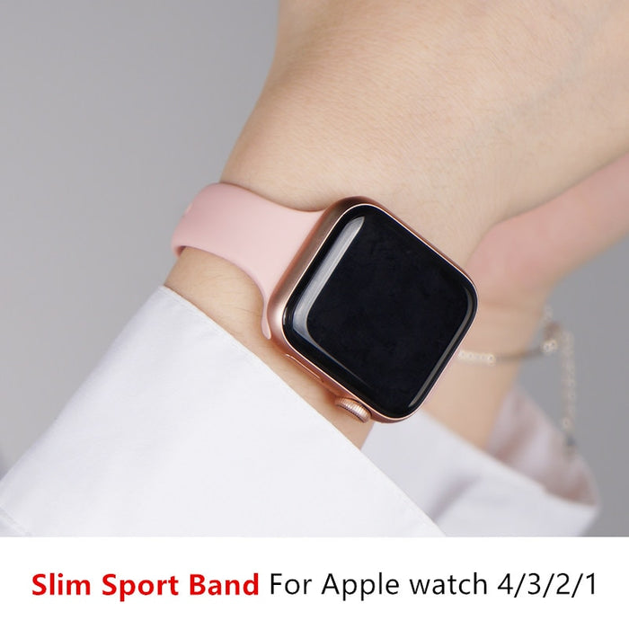 Slim Silicone Band for Apple Watch