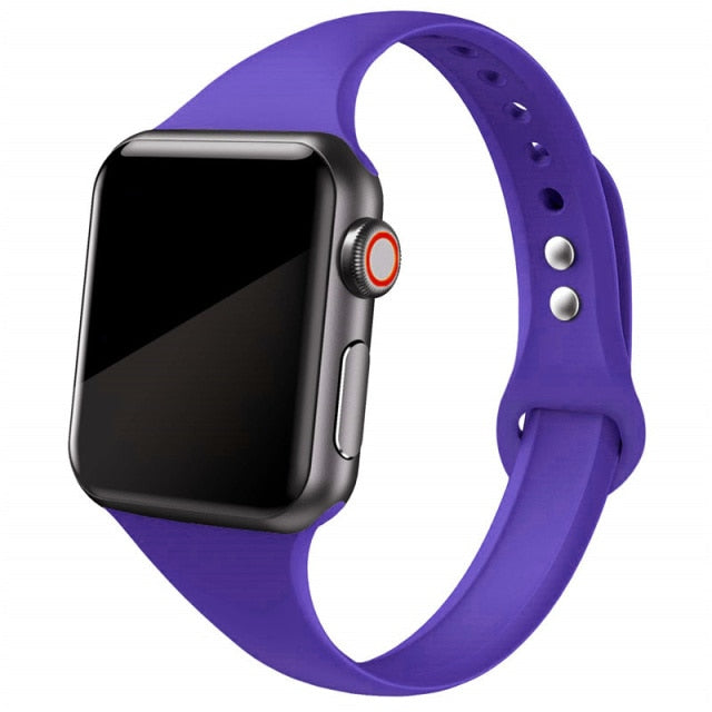 Slim Silicone Band for Apple Watch