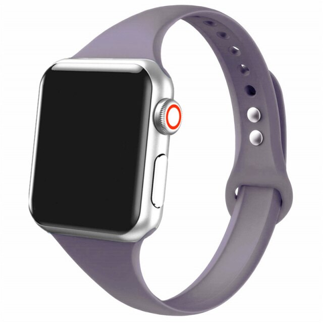 Slim Silicone Band for Apple Watch