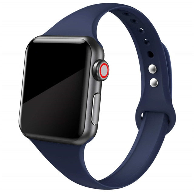 Slim Silicone Band for Apple Watch