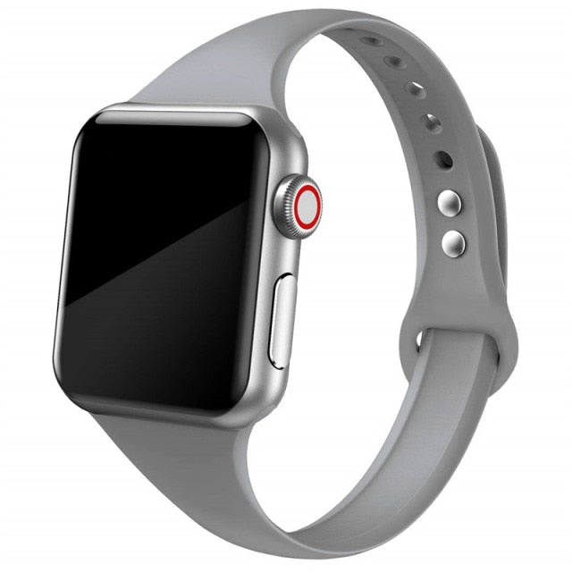 Slim Silicone Band for Apple Watch