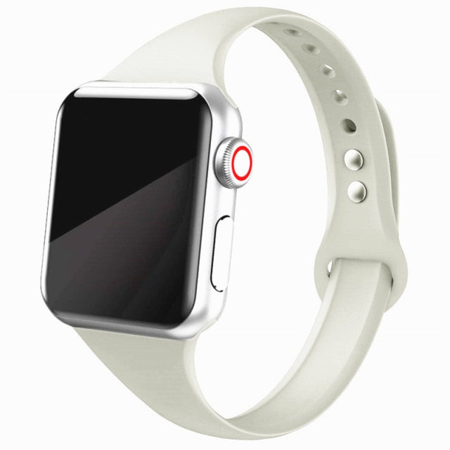 Slim Silicone Band for Apple Watch