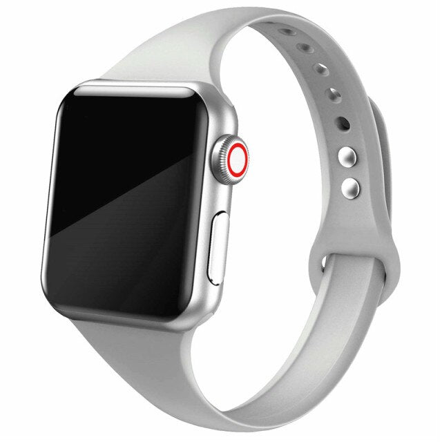 Slim Silicone Band for Apple Watch