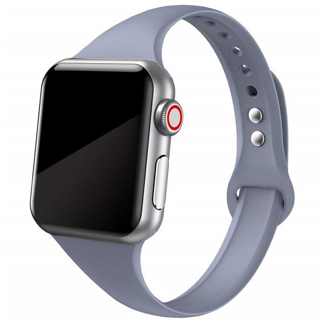 Slim Silicone Band for Apple Watch