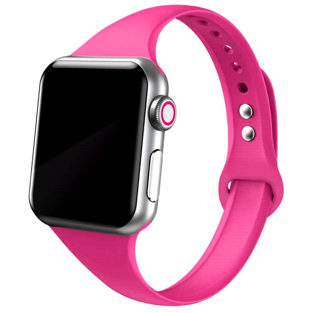 Slim Silicone Band for Apple Watch