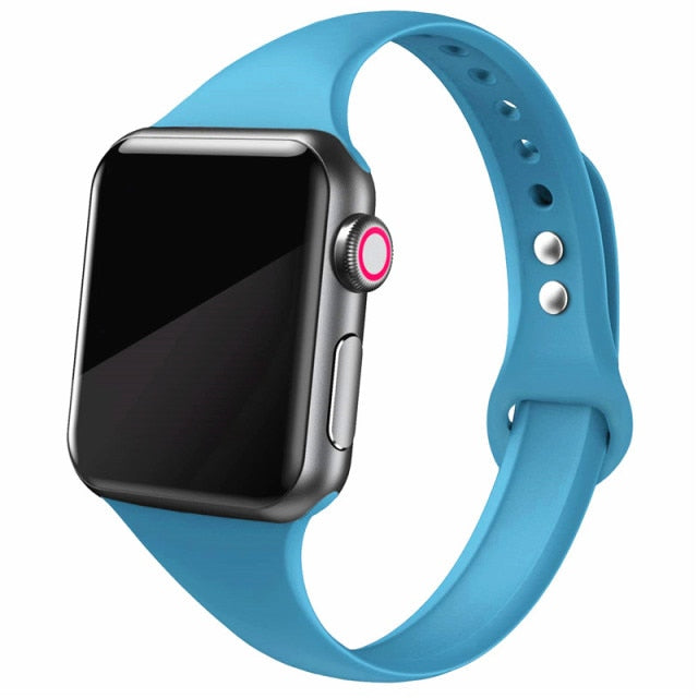Slim Silicone Band for Apple Watch