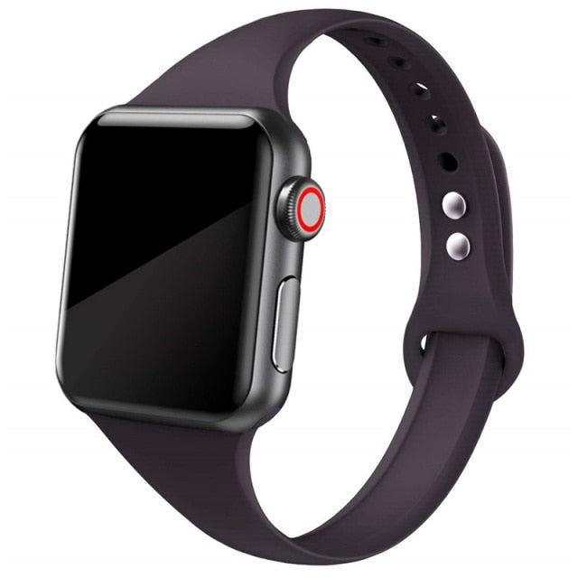 Slim Silicone Band for Apple Watch