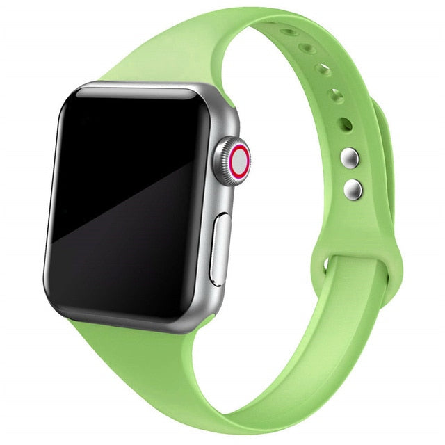 Slim Silicone Band for Apple Watch