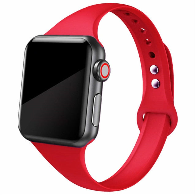 Slim Silicone Band for Apple Watch