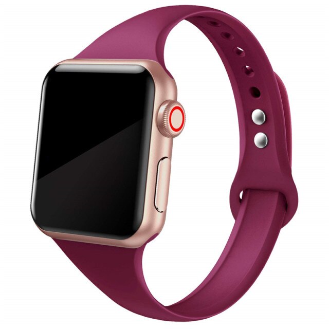 Slim Silicone Band for Apple Watch