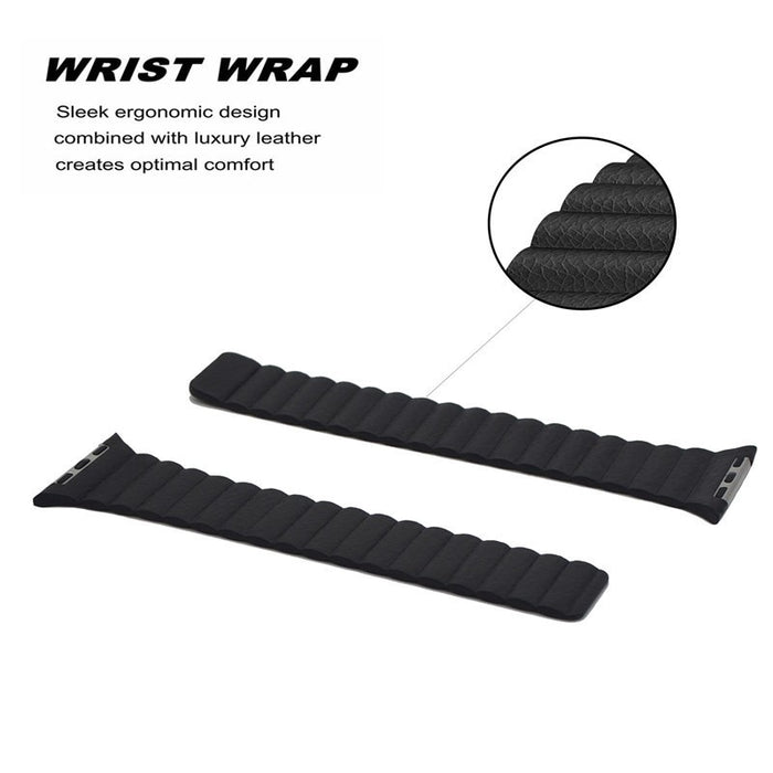 Magnetic Leather Loop Strap for Apple Watch