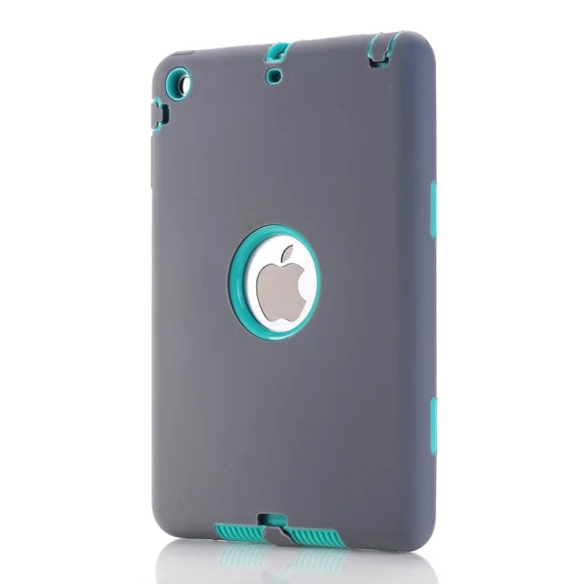 Shockproof Heavy Duty Silicone Hard Case for iPad mini 1/2/3 with Screen Protector Film+free Stylus Pen