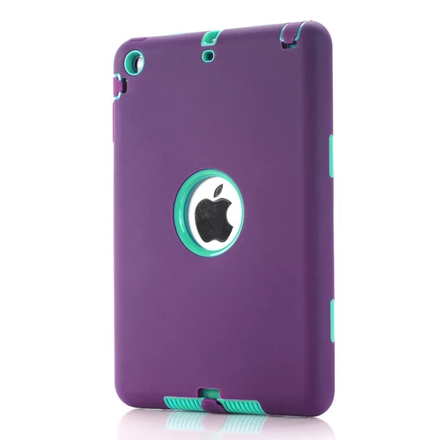 Shockproof Heavy Duty Silicone Hard Case for iPad mini 1/2/3 with Screen Protector Film+free Stylus Pen