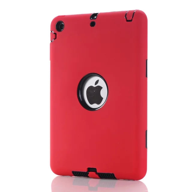 Shockproof Heavy Duty Silicone Hard Case for iPad mini 1/2/3 with Screen Protector Film+free Stylus Pen
