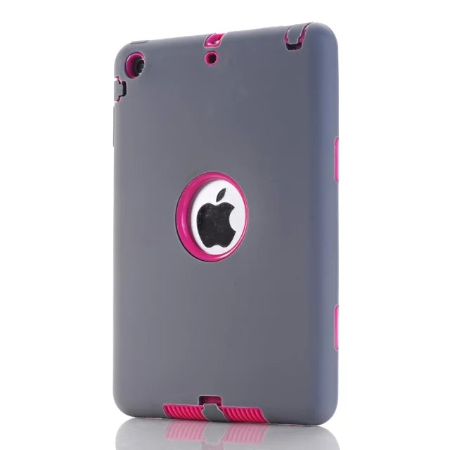 Shockproof Heavy Duty Silicone Hard Case for iPad mini 1/2/3 with Screen Protector Film+free Stylus Pen