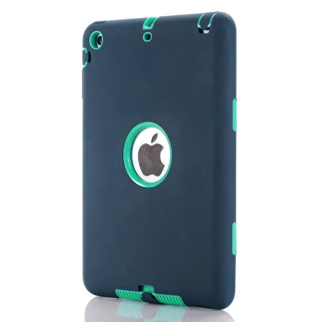 Shockproof Heavy Duty Silicone Hard Case for iPad mini 1/2/3 with Screen Protector Film+free Stylus Pen