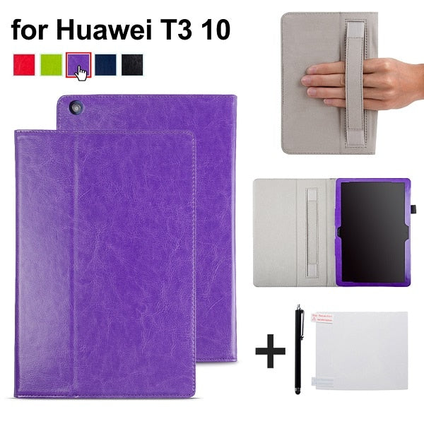 Leather Case With FREE Gifts for Huawei MediaPad T3 10 AGS-L09 AGS-L03 9.6 inch
