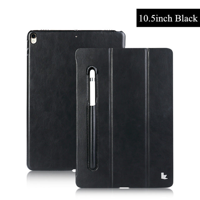 Luxury Flip Folio Tablet Case with Pencil Slot for iPad 10.5 inch