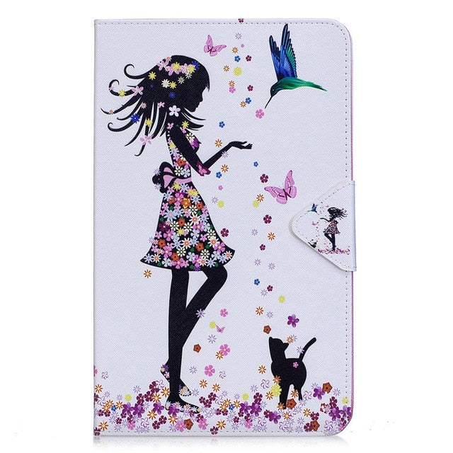 PU Leather Tablet Case With FREE Screen Protector + Pen For Samsung Galaxy Tab A A6 10.1" 2016 SM-T580 T585 T580 T585N