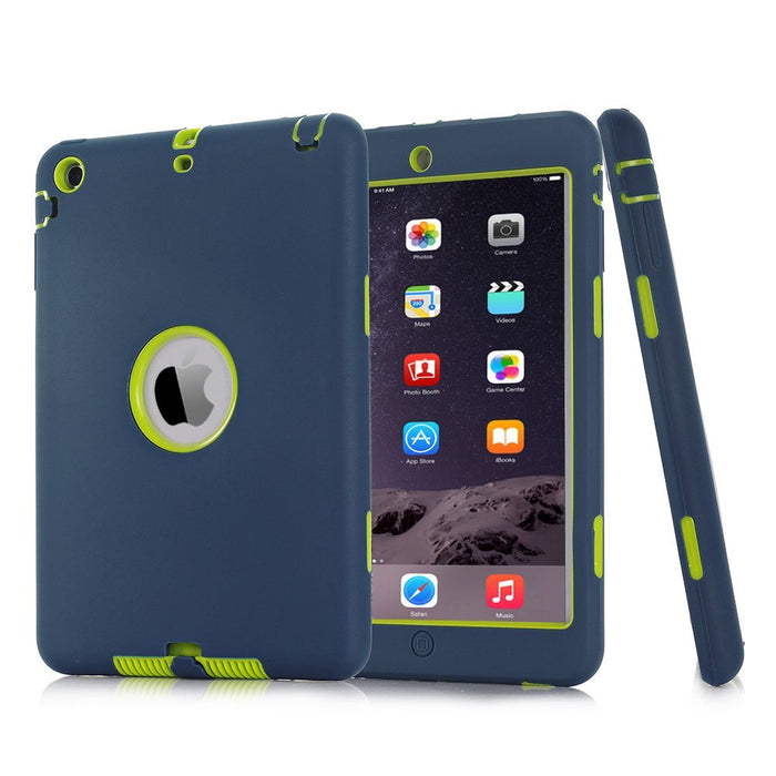 Shockproof Heavy Duty Silicone Hard Case for iPad mini 1/2/3 with Screen Protector Film+free Stylus Pen