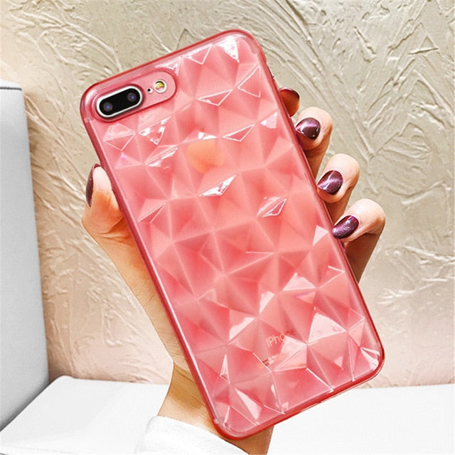 Luxury Diamond Texture Case For iPhone